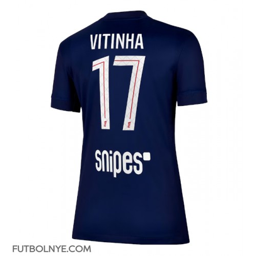 Camiseta Paris Saint-Germain Vitinha #17 Primera Equipación para mujer 2025-26 manga corta